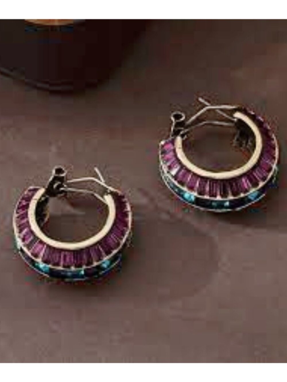 Gatsby Glamour Art Deco Hoop Earrings Heidi Daus Daily Double Crystal Statement